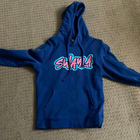 Blue SWAYLA Merch Hoodie - Picture 1 of 5
